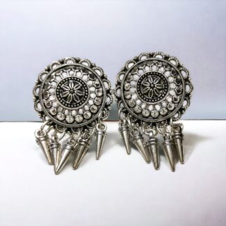 Handmade Silver Oxidised Earrings