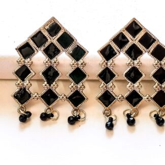 Black Contemporary Earrings
