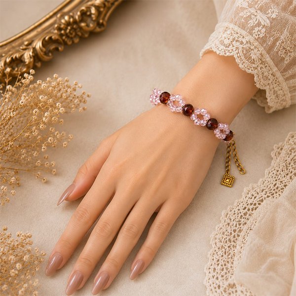 Pink-Bloom-Bracelet