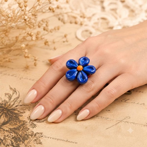 Royal-Blue-Petal-Ring