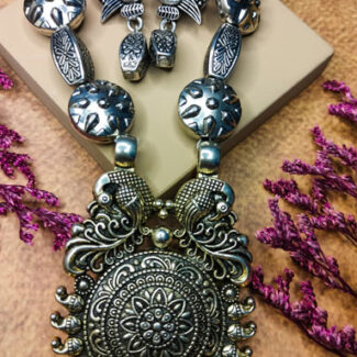 Naomi Oxidised Necklace Set