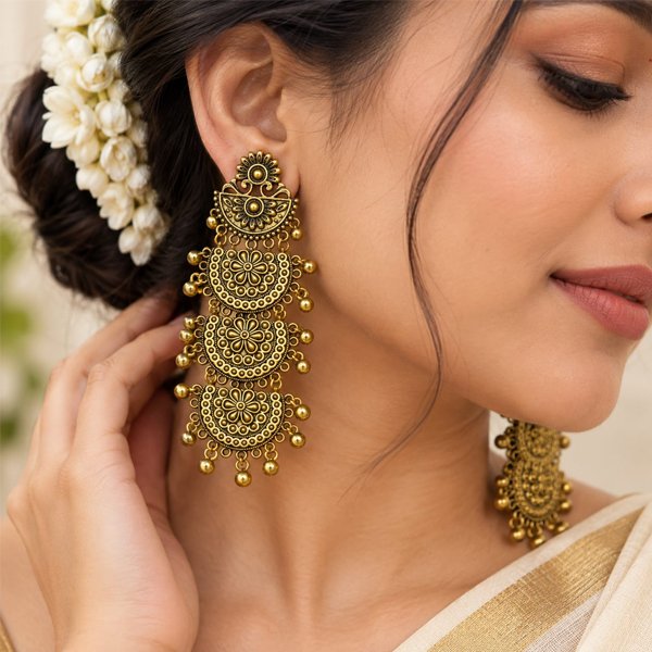 Antique-oxidised-Earrings
