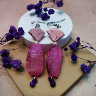 contemporary Semi Precious Earrings