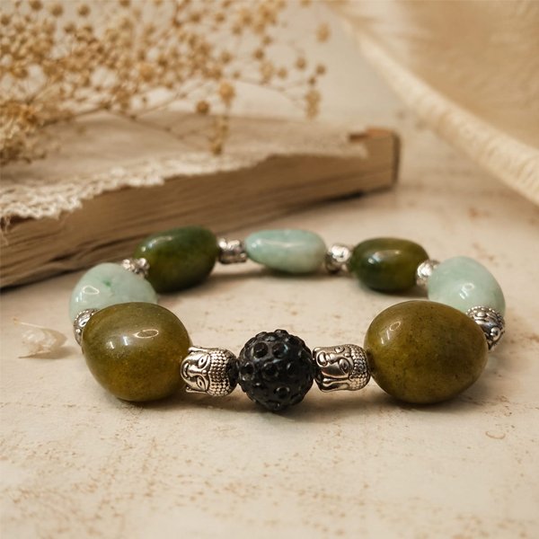 Olive-Semi-Precious-Stone-Bracelet1