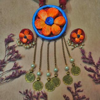 Handmade Clay Necklace Set