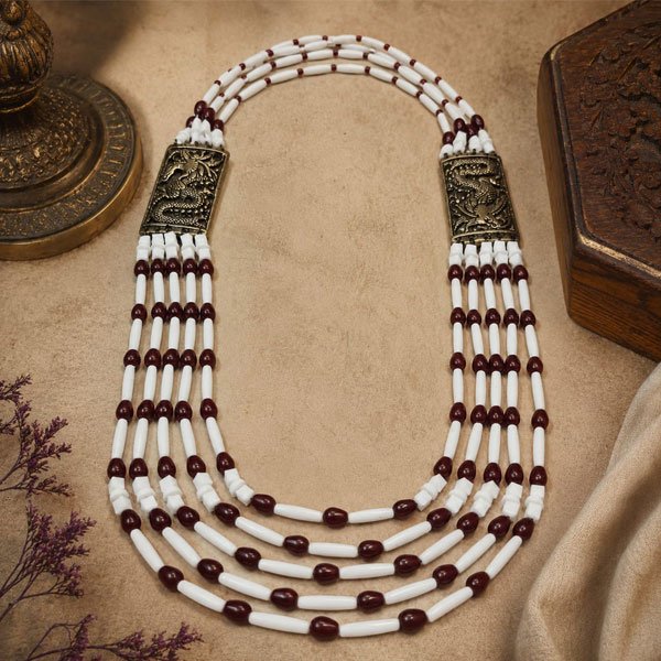 Classic-Maroon-Ivory-Necklace-Set-1