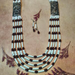 Beaded Oxidised Layered Necklace Set